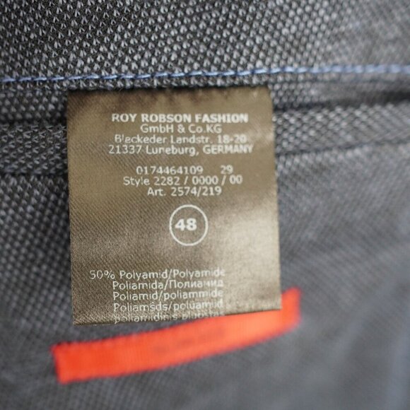 Roy Robson Mens‎ Viscose Sport Coat Jacket Slim Fit Stretch Size 38 - Picture 9 of 14